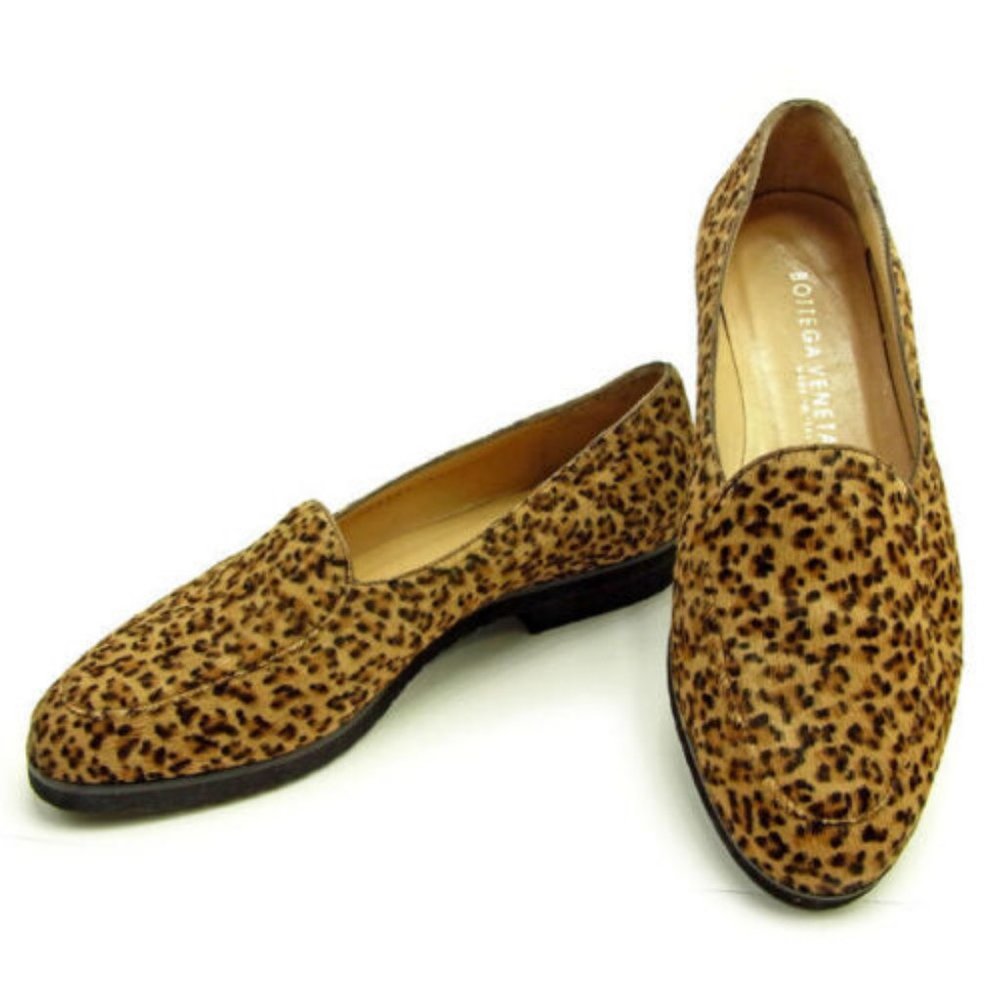 BOTTEGA VENETA Slippon Leo Pad Beige ?~ ?~ Authentic USED
